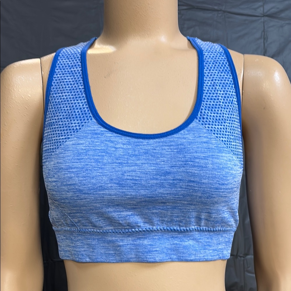 Blue Racerback Sports Bra